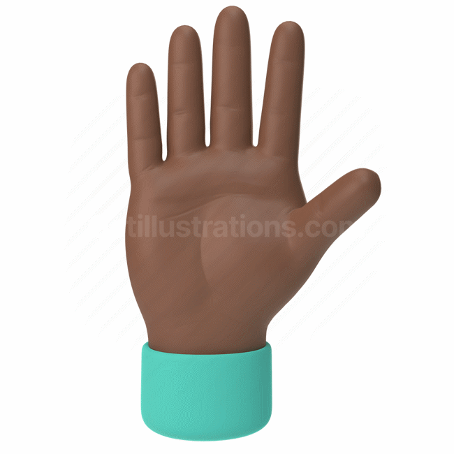 emoticon, emoji, sticker, gesture, hand, palm, dark